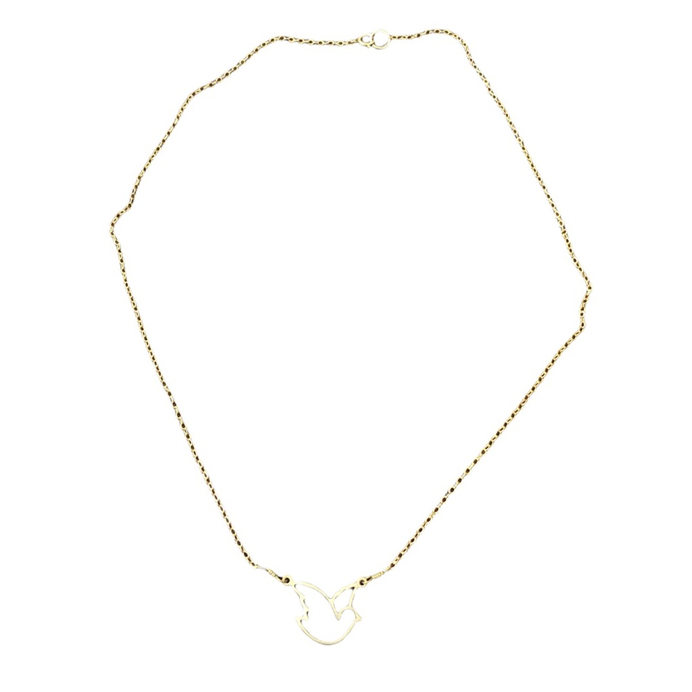 Gold bird necklace - Picture 2 of 4